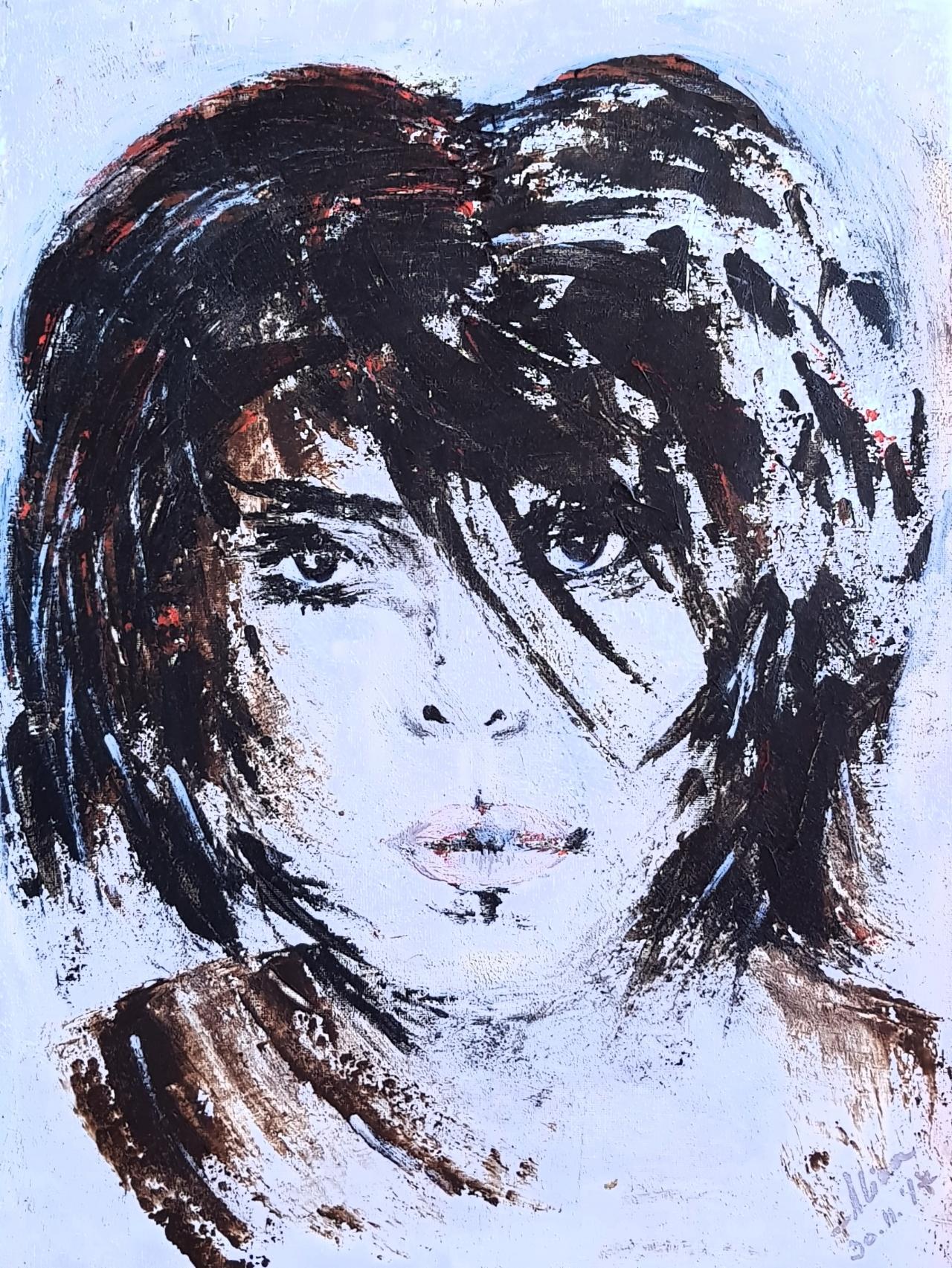 ArteDiAlina.com painting: uncombed hair